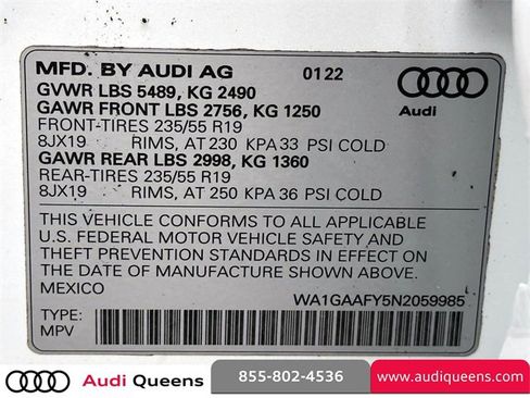 Certified 2022 Audi Q5 2.0T Premium w/ Convenience Package image 32