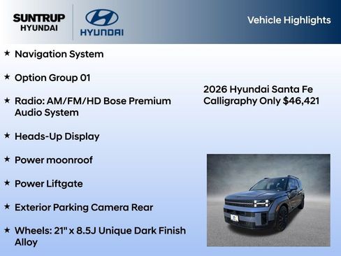 New 2026 Hyundai Santa Fe Calligraphy FWD image 7