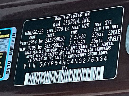 Used 2022 Kia Telluride SX w/ Towing Package FWD image 34