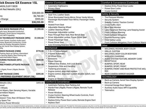 Used 2020 Buick Encore GX Essence w/ Experience Buick Package image 13