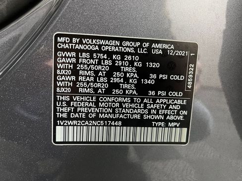 Used 2022 Volkswagen Atlas SE image 17