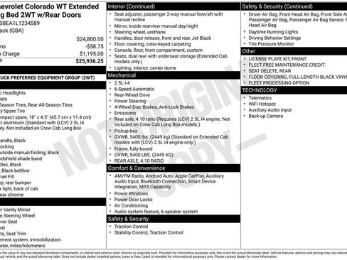 Used 2020 Chevrolet Colorado W/T RWD image 2