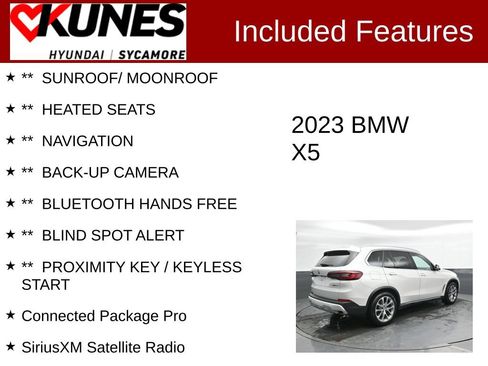 Used 2023 BMW X5 xDrive40i w/ Premium Package AWD/4WD image 2