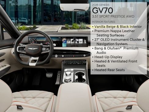 New 2026 Genesis GV70 3.5T Sport Prestige AWD/4WD image 17
