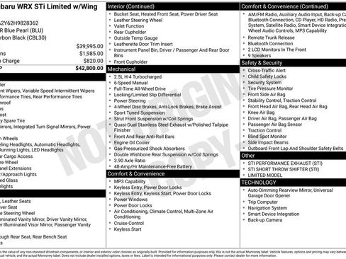 Used 2017 Subaru WRX STI Limited image 14