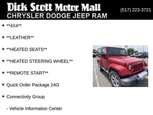 Used 2015 Jeep Wrangler Sahara w/ Connectivity Group AWD/4WD image 3