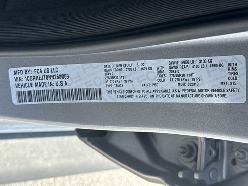Used 2022 RAM 1500 Laramie w/ Sport Appearance Package RWD image 34