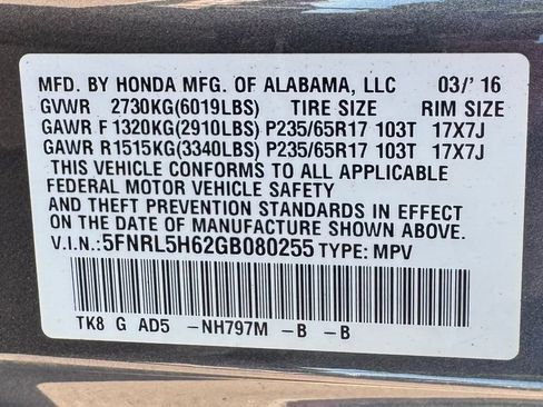 Used 2016 Honda Odyssey EX-L image 14