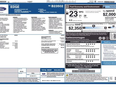 Used 2024 Ford Edge Titanium AWD/4WD image 6