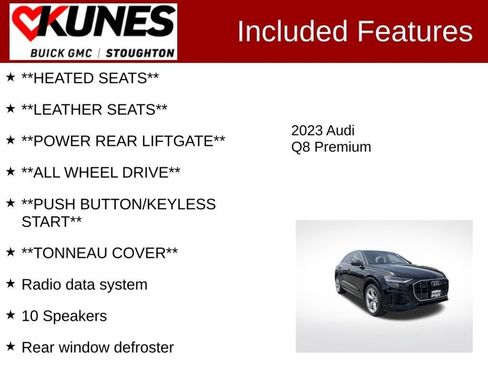 Used 2023 Audi Q8 Premium w/ Convenience Package AWD/4WD image 5