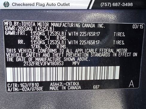 Used 2015 Toyota RAV4 LE FWD image 20
