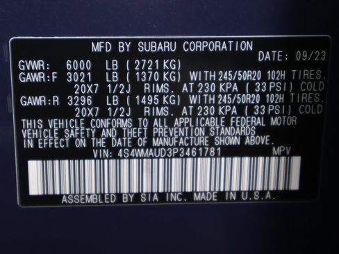 Used 2023 Subaru Ascent Limited w/ Technology Package image 54