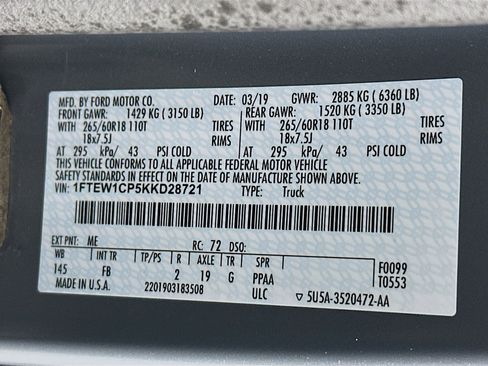 Used 2019 Ford F150 XLT w/ Equipment Group 302A Luxury image 12