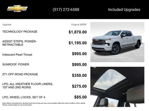 Used 2022 Chevrolet Silverado 1500 High Country w/ Technology Package image 15