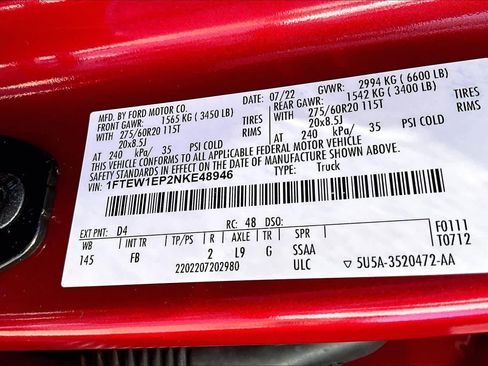 Certified 2022 Ford F150 XLT w/ Equipment Group 302A High image 34