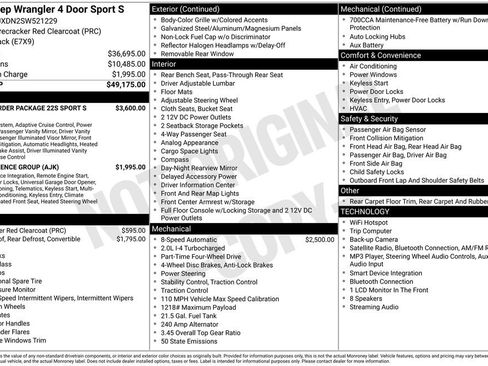 Used 2025 Jeep Wrangler Unlimited Sport AWD/4WD image 45