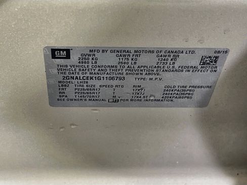 Used 2016 Chevrolet Equinox LT w/ Convenience Package FWD image 29