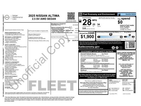 Used 2025 Nissan Altima 2.5 SV AWD/4WD image 31