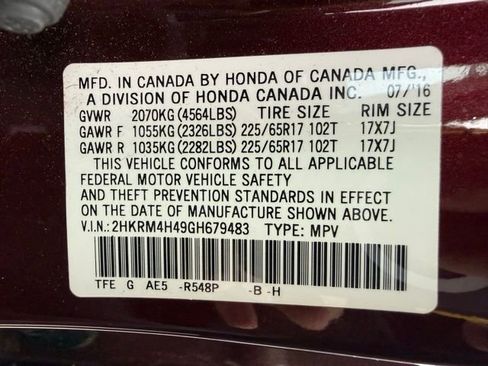 Used 2016 Honda CR-V SE image 9