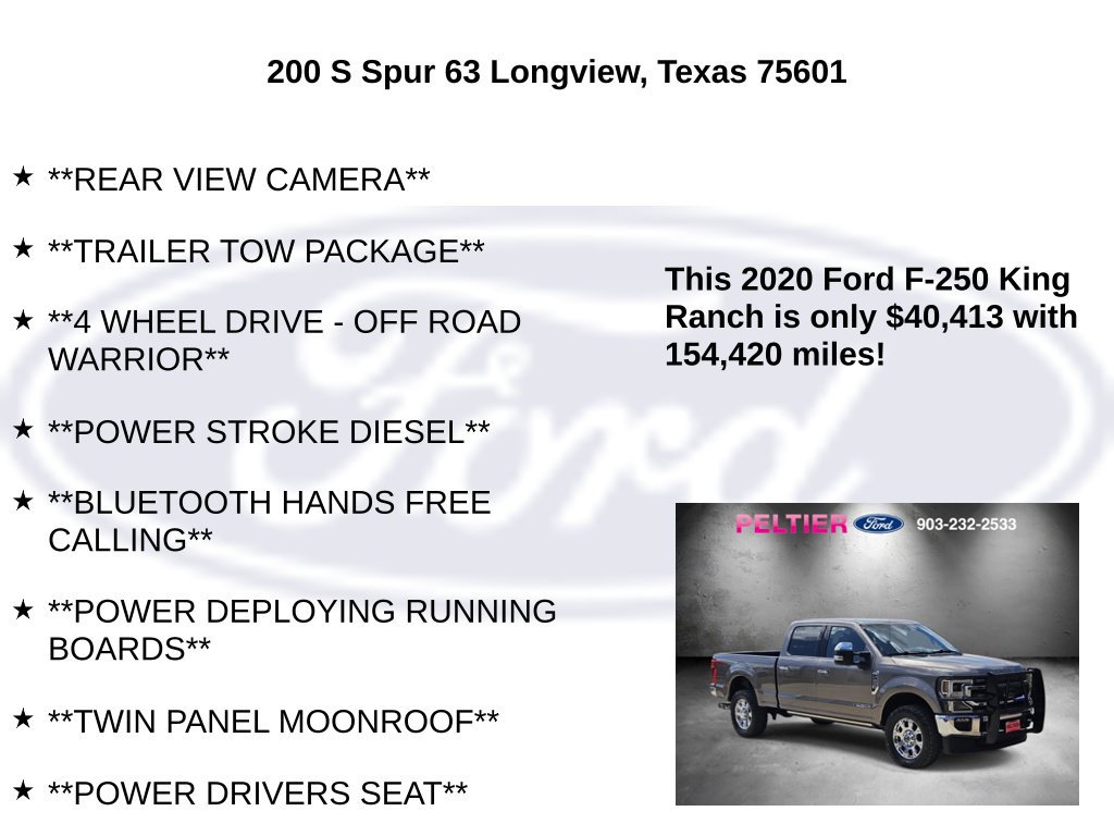 Used 2020 Ford F250 King Ranch w/ King Ranch Ultimate Package AWD/4WD image 10