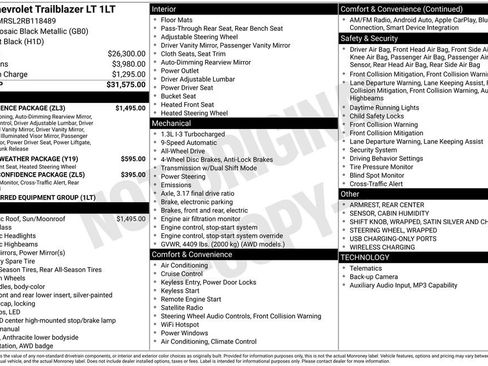 Used 2024 Chevrolet TrailBlazer LT w/ Convenience Package AWD/4WD image 57