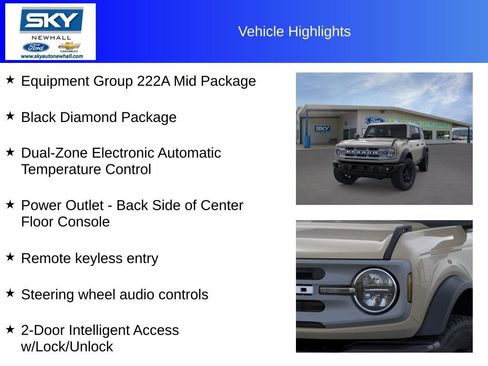 New 2025 Ford Bronco Big Bend w/ Black Diamond Package image 12