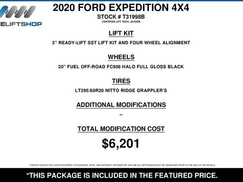 Used 2020 Ford Expedition XLT w/ FX4 Off-Road Package AWD/4WD image 2