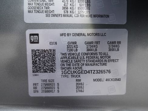 New 2026 Chevrolet Silverado 1500 LTZ w/ LTZ Premium Package AWD/4WD image 52