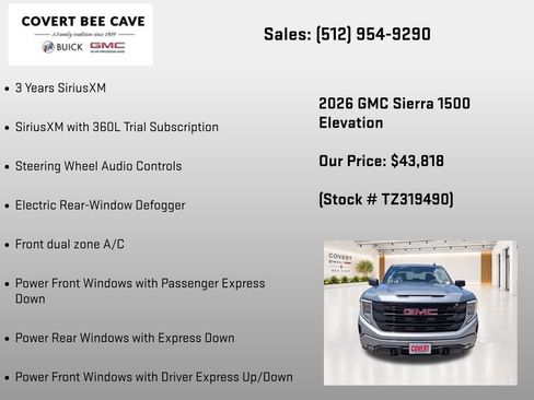 New 2026 GMC Sierra 1500 Elevation AWD/4WD image 32