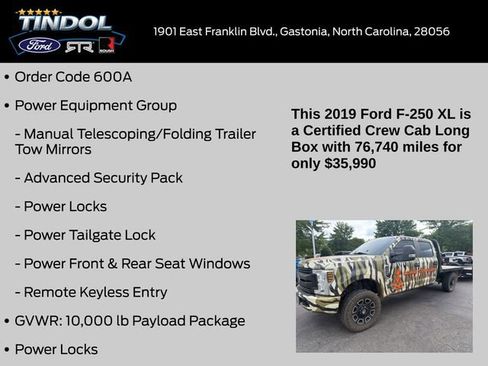 Used 2019 Ford F250 XL w/ Power Equipment Group AWD/4WD image 11