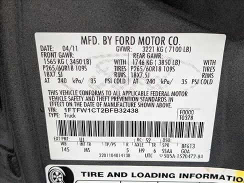 Used 2011 Ford F150 XLT w/ XLT Chrome Pkg image 23