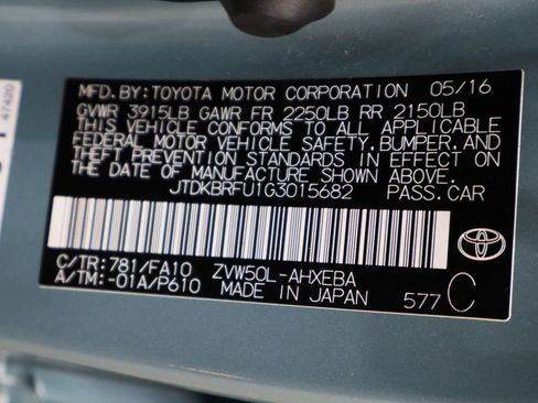 Used 2016 Toyota Prius Two image 29