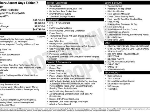 Used 2024 Subaru Ascent Onyx Edition image 40