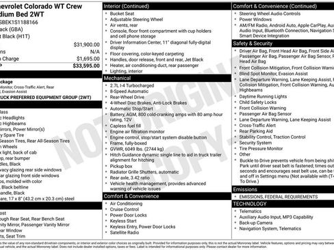 Used 2025 Chevrolet Colorado W/T image 6