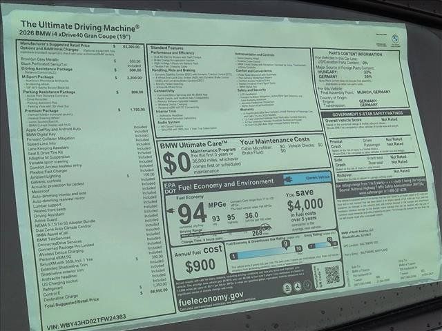 Used 2026 BMW i4 xDrive40i w/ M Sport Package AWD/4WD image 18
