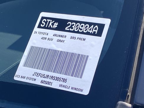 Certified 2024 Toyota 4Runner SR5 Premium w/ Moonroof Package RWD image 33