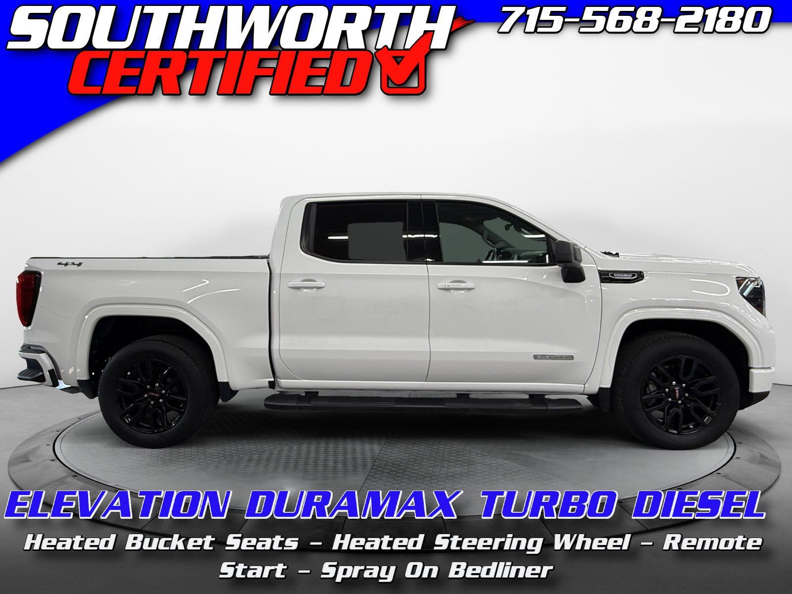 Used 2024 GMC Sierra 1500 Elevation w/ LPO, Elevation Black Package AWD/4WD image 1