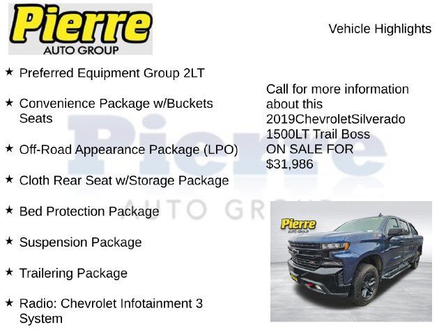 Used 2019 Chevrolet Silverado 1500 LT Trail Boss AWD/4WD image 7