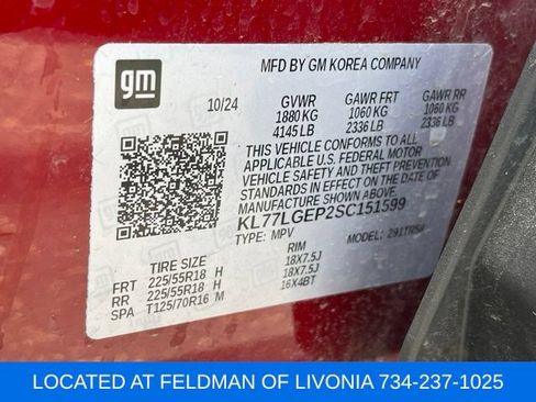 Certified 2025 Chevrolet Trax RS FWD image 10
