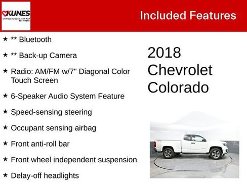 Used 2018 Chevrolet Colorado W/T w/ WT Convenience Package image 2
