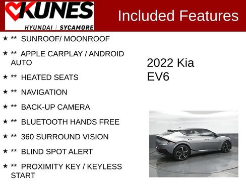 Used 2022 Kia EV6 GT-Line w/ GT-Line Suede Seat Package AWD/4WD image 2