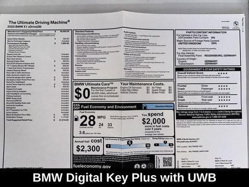 Used 2025 BMW X1 xDrive28i w/ Convenience Package image 12