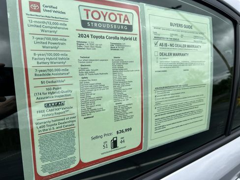 Certified 2024 Toyota Corolla LE AWD/4WD image 25
