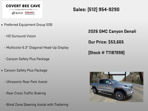 New 2026 GMC Canyon Denali AWD/4WD image 30