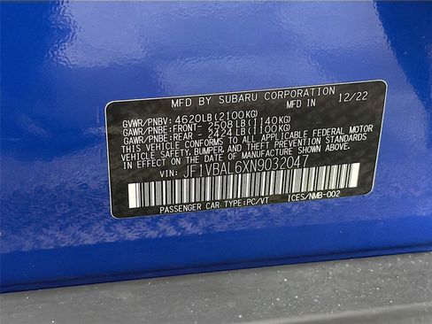 Used 2022 Subaru WRX Limited AWD/4WD image 40