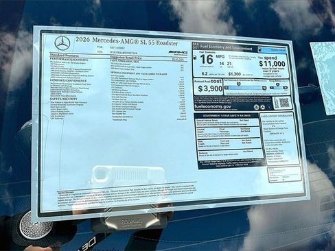 New 2026 Mercedes-Benz SL 55 AMG 4MATIC image 17