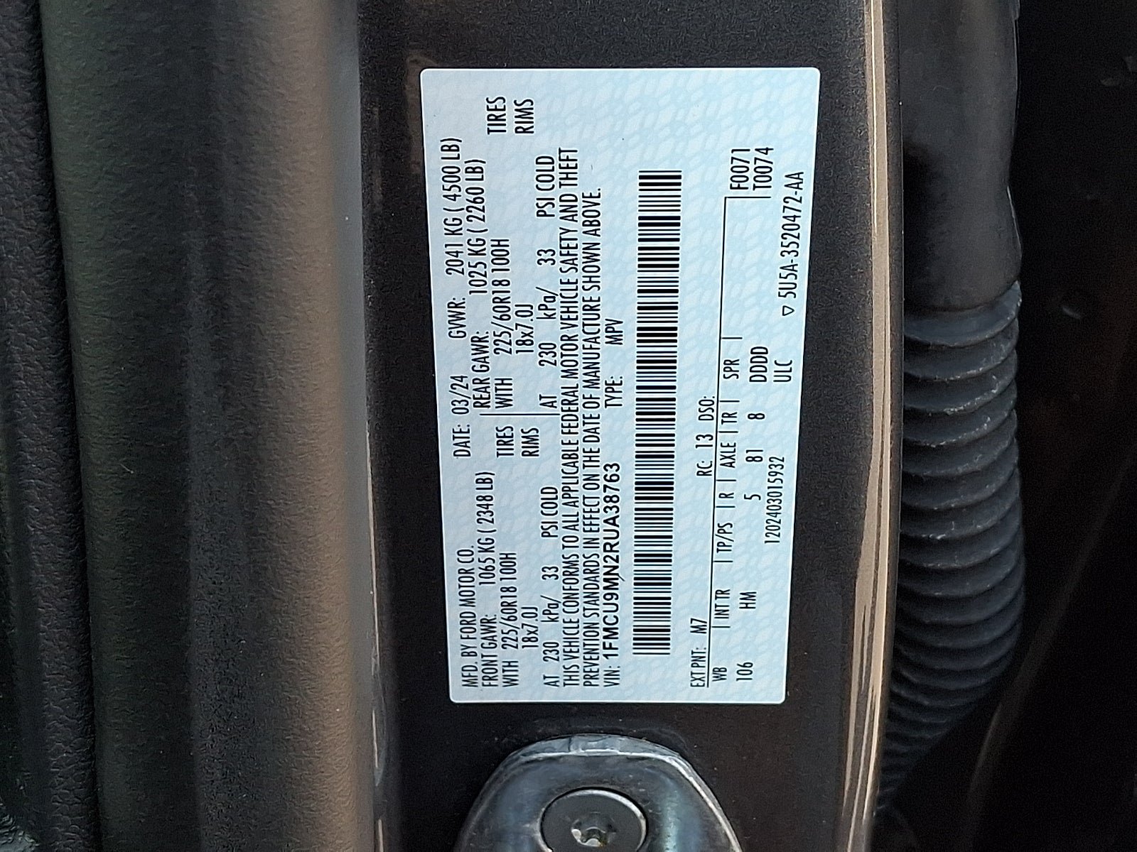 Used 2024 Ford Escape ST-Line w/ Tech Pack #1 AWD/4WD image 27