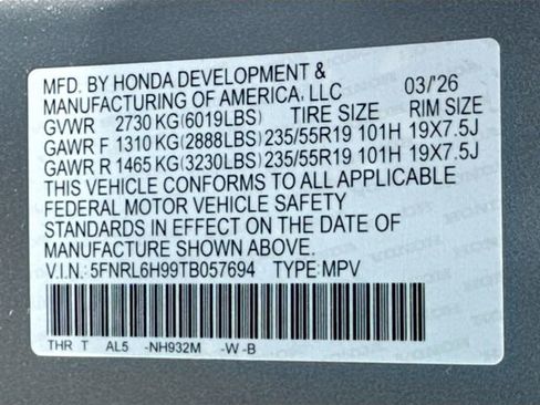 New 2026 Honda Odyssey Elite image 35