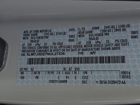 Used 2022 Lincoln Corsair Grand Touring w/ Elements Technology Bundle image 35