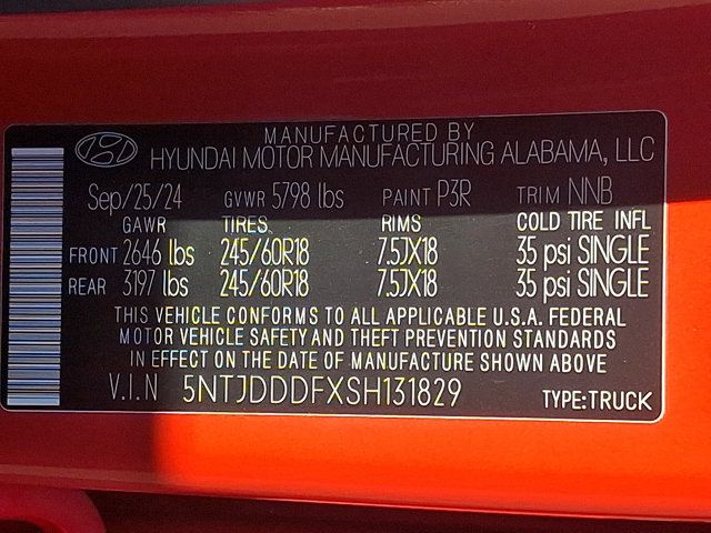 Certified 2025 Hyundai Santa Cruz XRT AWD/4WD image 19